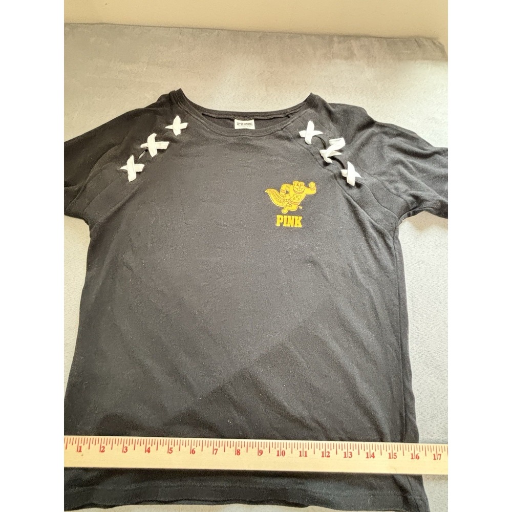 Victoria's Secret Pink 5th And Ocean Minnesota Gophers Tee Sz XS Lace Up College - Picture 7 of 10